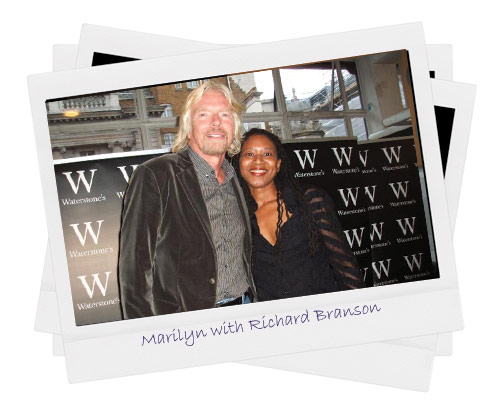 Marilyn Devonish with Richard Branson